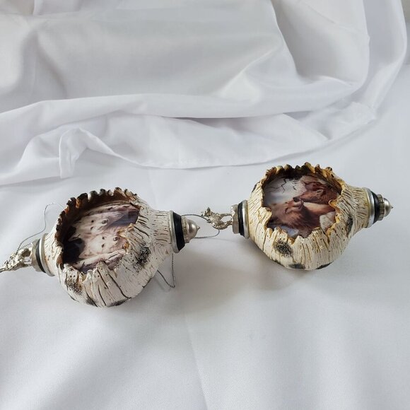 Bradford Edition Spirits Of The Forest Wolf Heirloom Ornaments By Rusty Frentner - Picture 7 of 8